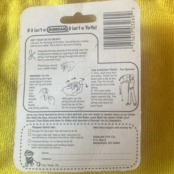 Collectable 1987 Blue Duncan Yo-Yo Imperial 3269NP - Picture 3 of 5